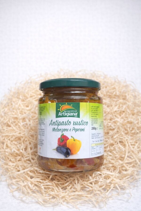 Antipasto Rustico  Artigiana Sud – Melanzane & Peperoni – 280 g
